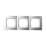 Ασημί πλαίσιο τριπλό - Image 2