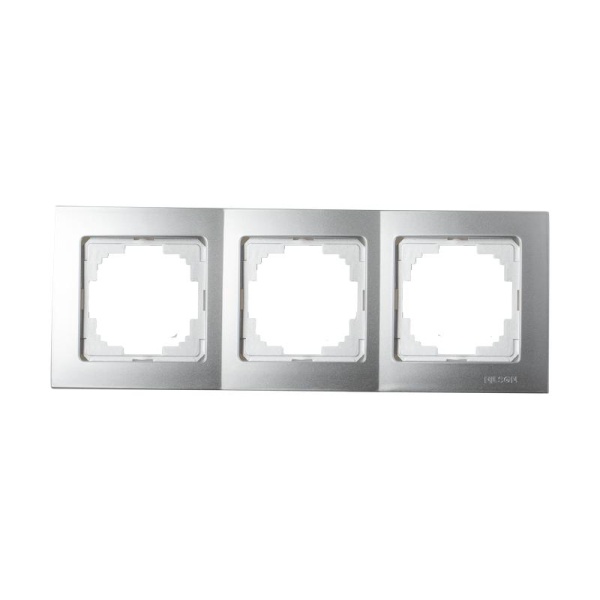 Ασημί πλαίσιο τριπλό - Image 2