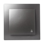 Ανθρακί μπουτόν κουδουνιού 12V-220V - Image 2