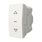 Μπουτόν ρολλών 1 θέσης 1-0-2  Λευκό 10ΑΧ250V - Image 2