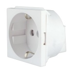 Πρίζα σουκο 2 θέσεων  Λευκή 2Ρ+Ε 16Α 250V