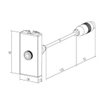 Πρίζα TV-Radio - SAT διελεύσεως 1 θέσης Λευκή 10db - Image 2