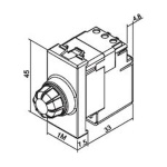 Προγραμματιζόμενος ρεοστάτης 40-400W-VA με περιστροφικό κομβίο ελέγχου και πιεζοδιακόπτη 1 θέσης  Μα - Image 2
