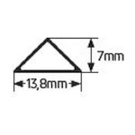Προφίλ αλουμινίου AL026 για LED έως 10mm - Image 2