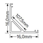 Προφίλ αλουμινίου AL601 για ταινία LED έως 10mm - Image 2