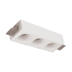 Γύψινο τετράγωνο spot 3xGU10 200x80