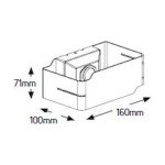 Απλίκα G9 160x71 IP65 γκρί - Image 2