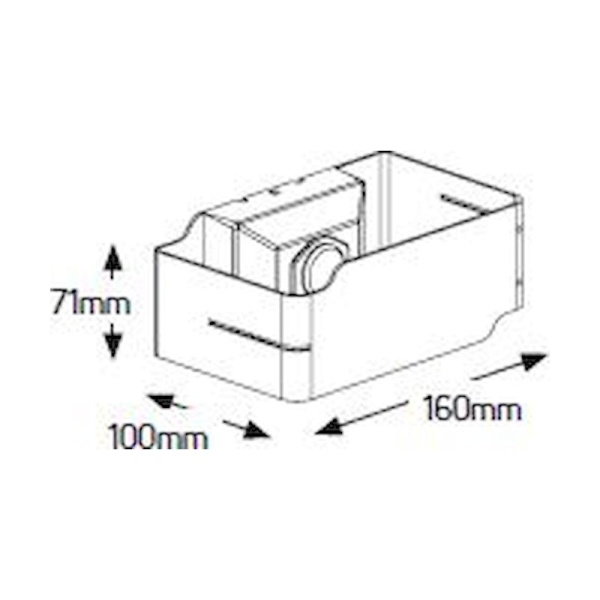 Απλίκα G9 160x71 IP65 γκρί - Image 2