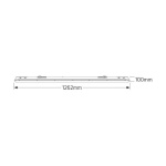Φωτιστικό για λάμπα LED T8 2x1.2m IP65 - Image 2