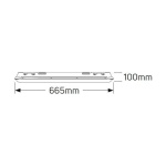 Φωτιστικό για λάμπα LED Τ8 1x0.6m IP65 - Image 2