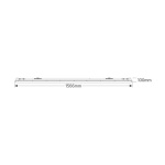 Φωτιστικό για λάμπα LED T8 1x1.5m IP65 - Image 2