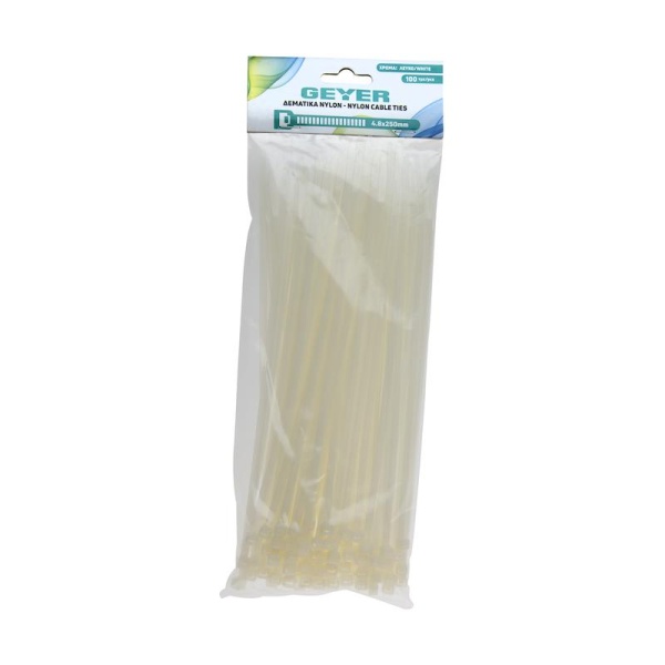 Δεματικά 4.8x250mm λευκά (100τμχ) - Image 2
