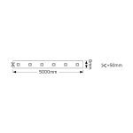 Ταινία LED Eco 4.8W 12V 6500K 180-240lm IP65 - Image 2