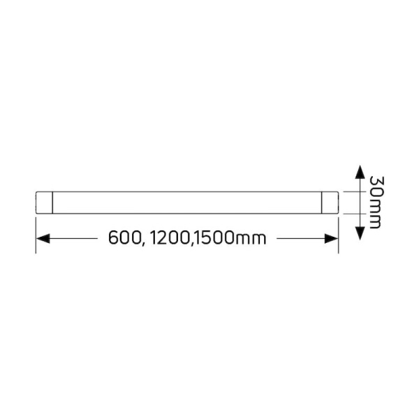 Φωτιστικό LED 20W 4000K 1800lm 1.2m IP20 - Image 2