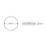 Απλίκα LED 15W 3000K 1250lm Φ220 IP65 - Image 2