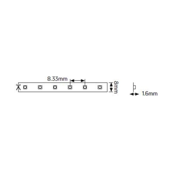Ταινία LED Diamond 14.4W 24V 3000K 2100lm IP33 - Image 2