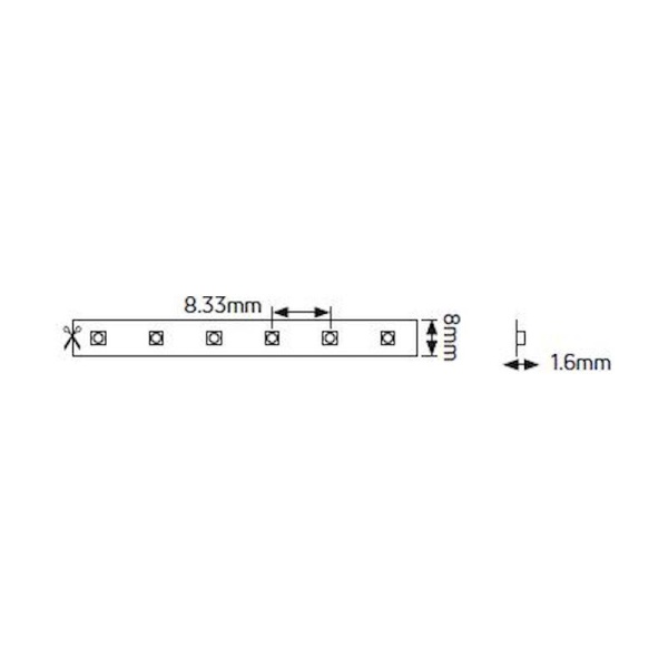 Ταινία LED Diamond 4.8W 24V 2700K 480lm IP33 - Image 2