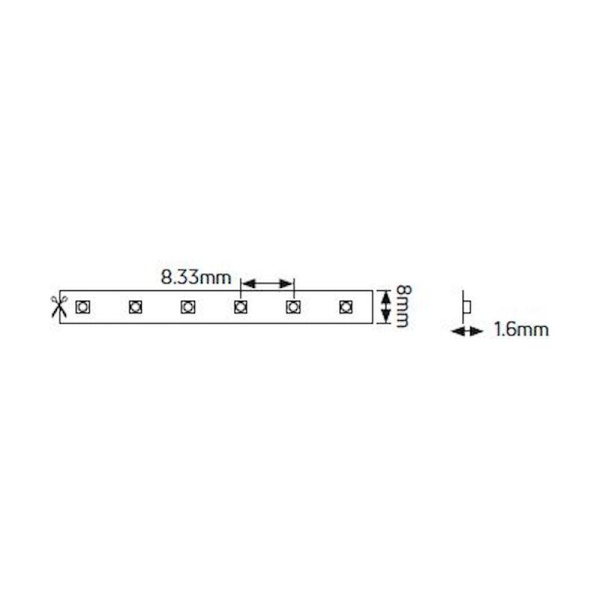 Ταινία LED Diamond 7.2W 24V 2700K 1080lm IP33 - Image 2