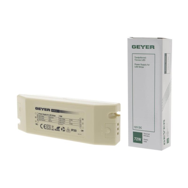 Τροφοδοτικό 72W 24V DC 3A IP40 - Image 2