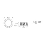 Φωτιστικό LED Downlight 25W 4000Κ 2825lm 36° - Image 2