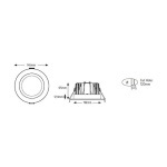 Φωτιστικό LED Downlight 18W 3000Κ 1980lm 45° - Image 2