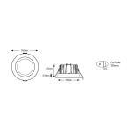 Φωτιστικό LED Downlight 18W 3000Κ 1980lm 60° - Image 2