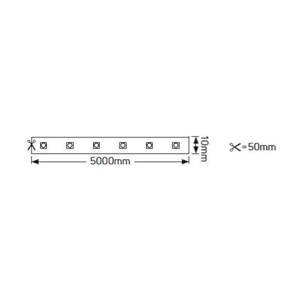 Ταινία LED Eco 7.2W 12V 2700K 800lm IP20 - Image 2