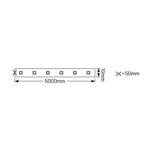 Ταινία LED Eco 7.2W 12V 3000K 800lm IP65 - Image 2