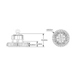Καμπάνα LED Highbay Premium 200W 4000K 26000lm 60° IP65 - Image 2