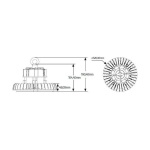 Καμπάνα LED Highbay Premium 240W 4000K 31200lm 60° IP65 - Image 2