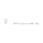 Φωτιστικό LED Line 40W 3000K 4000lm 1.2m γκρί - Image 2