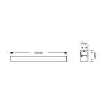 Φωτιστικό LED Line 30W 4000K 3900lm 1.2m λευκό - Image 2