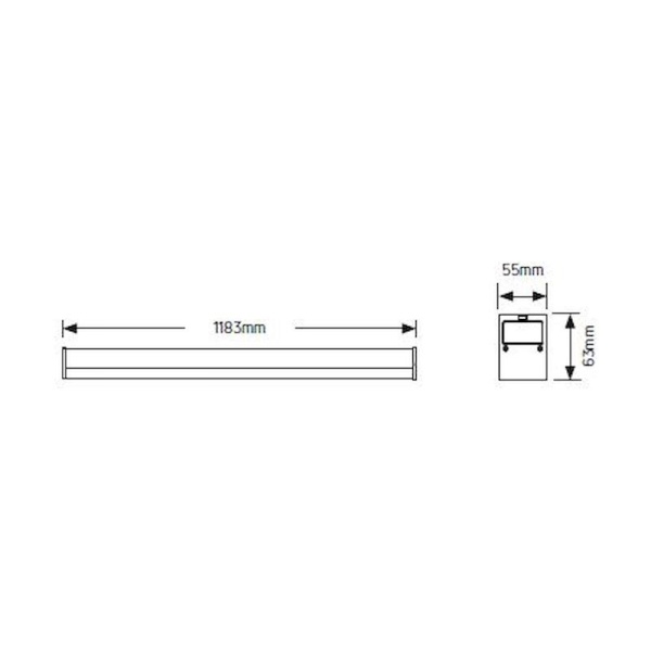 Φωτιστικό LED Line 30W 3000K 3750lm 1.2m λευκό - Image 2