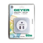 LED Φωτάκι Νυκτός με 2ΧUSB + Sensor - Image 2