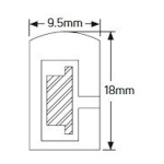 Ταινία LED Neon 14.4W 24V 4000K 1400lm IP67 9.5x18mm - Image 2