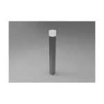 Φωτιστικό LED δαπέδου 6W 3000K 250lm 76x800 IP54