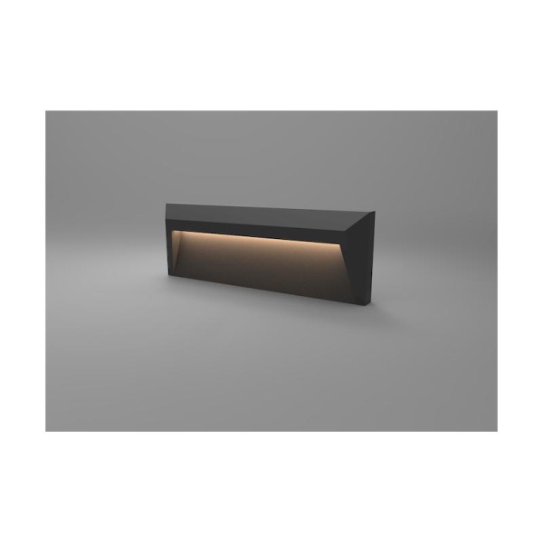 Απλίκα LED 1.6W 3000K 140lm 230x80 IP54 μαύρο - Image 3