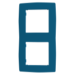 PRIME ΠΛΑΙΣΙΟ 2 ΘΕΣΕΩΝ IP20 ΓΑΛΑΖΙΟ - Image 2