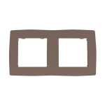 PRIME ΠΛΑΙΣΙΟ 2 ΘΕΣΕΩΝ IP20 ΕΚΡΟΥ