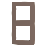 PRIME ΠΛΑΙΣΙΟ 2 ΘΕΣΕΩΝ IP20 ΕΚΡΟΥ - Image 2