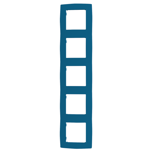 PRIME ΠΛΑΙΣΙΟ 5 ΘΕΣΕΩΝ IP20 ΓΑΛΑΖΙΟ - Image 2