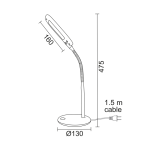 LED Φ/Σ ΓΡΑΦΕΙΟΥ 5W ΛΕΥΚΟ 4000Κ ΜΕ ΣΠΙΡΑΛ 230V Φ13XH47,5CM BAZ - Image 2