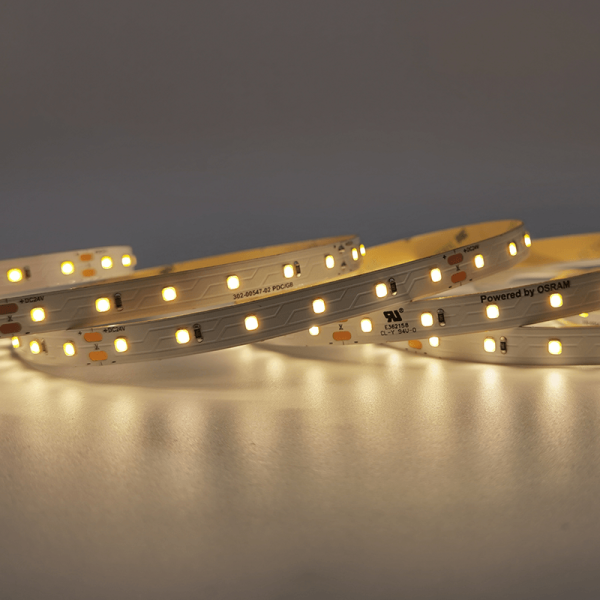 LED SMD STRIP 24V DC 12W/M 3000K 1250LM/M IP20 10MM CRI80 OSRAM 2835 60LEDS/M 3SDCM 5M REEL 5YRS - Image 2