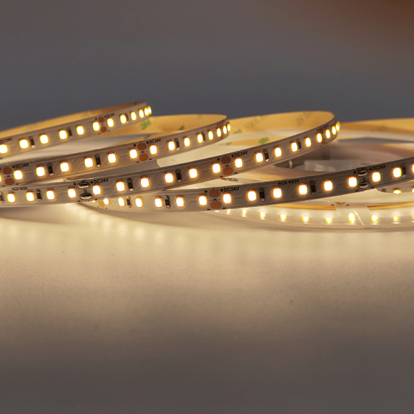 LED SMD STRIP 24V DC 14.4W/M 3000K 1440LM/M IP20 8MM CRI90 OSRAM 2835 120LEDS/M 3SDCM 5M REEL5YRS - Image 2