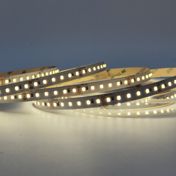 LED SMD STRIP 24V DC 22W/M 3000K 2360LM/M IP20 10MM CRI80 OSRAM 2835 120LEDS/M 3SDCM 5M REEL 5YRS - Image 2