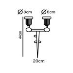 ΣΠΟΤ PAR38 No79 ΜΠΗΧΤΟ 2Φ ΜΑΥΡΟ - Image 2