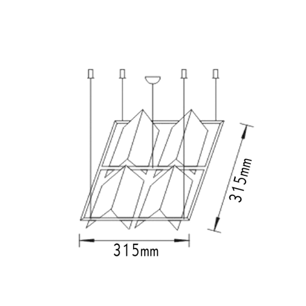 ΚΡΕΜΑΣΤΟ ΤΕΤΡΑ/ΝΟ G9 4Χ50W - Image 2