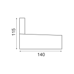 WALL ARM W3 E27 BLACK - Image 2