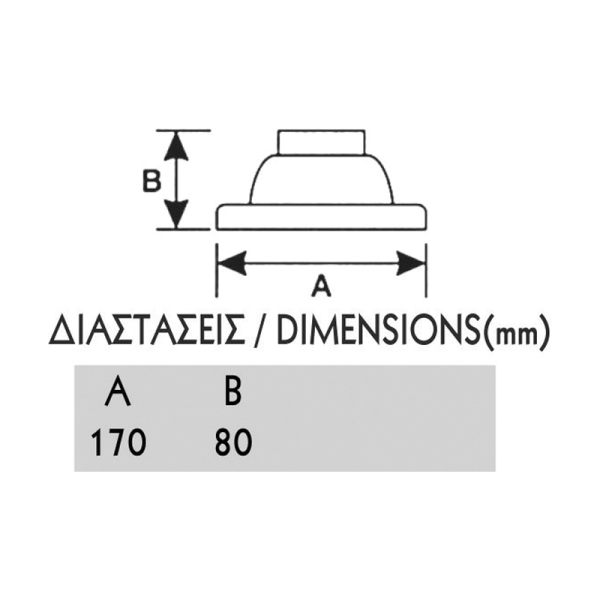 ΒΑΣΗ ΚΟΛΩΝΑΣ 17cm x 8cm P.C - Image 2