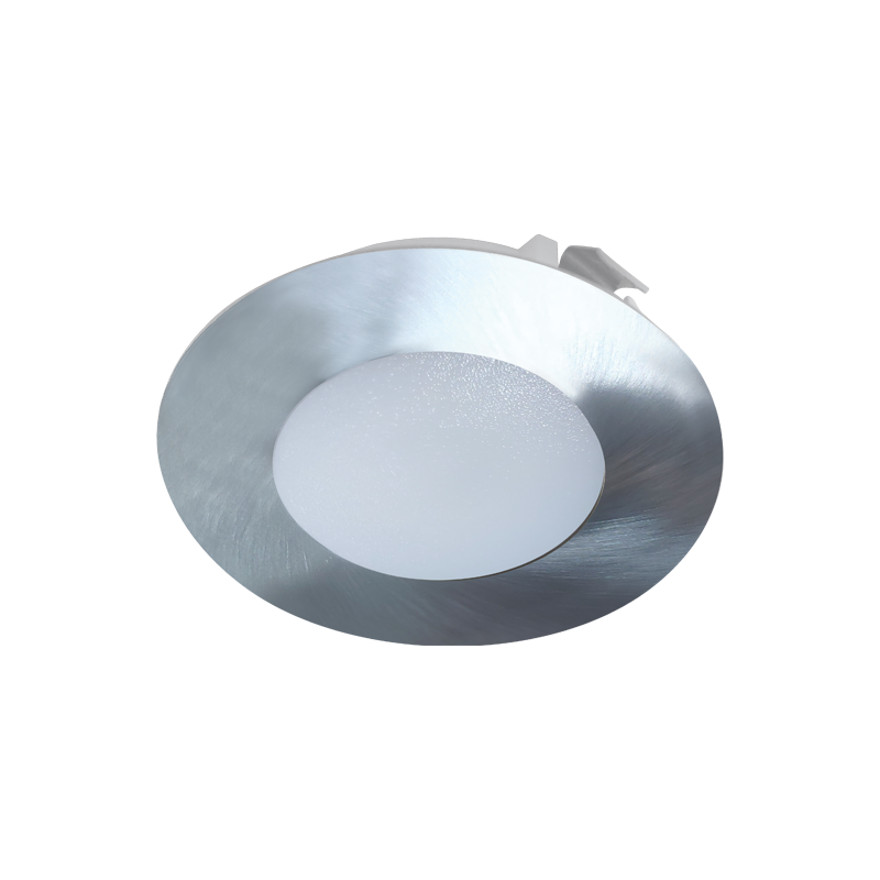 ARED230RNM RECESSED NICKEL MATT ROUND LED SPOT 2W 3000K 155Lm 230V AC 100° Ra80 - Image 1
